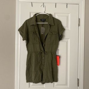BRAND NEW Army green romper